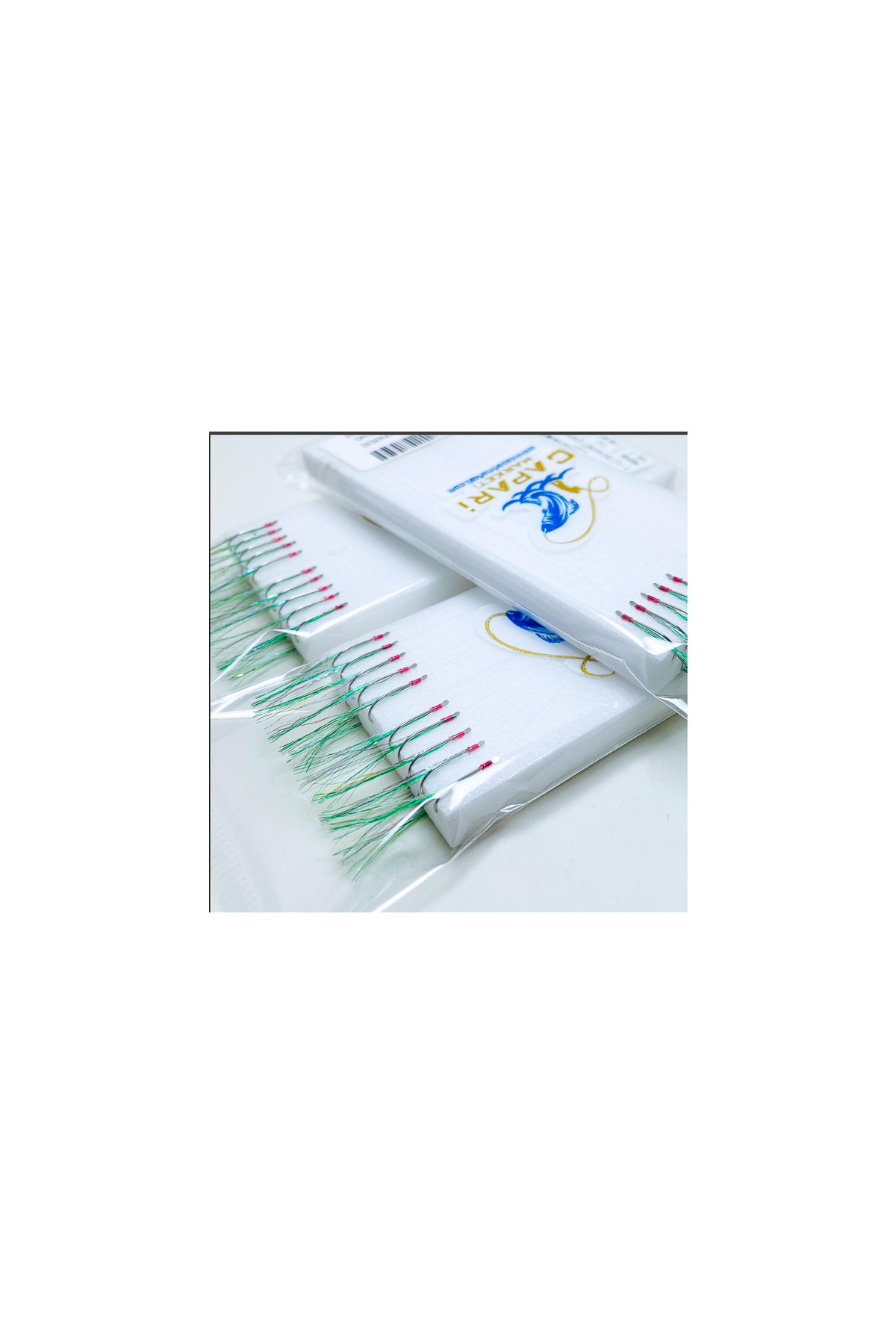 Çapari Marketi İnce Takım Yeşil İstavri Çaparis 10 iğneli 2'li paket