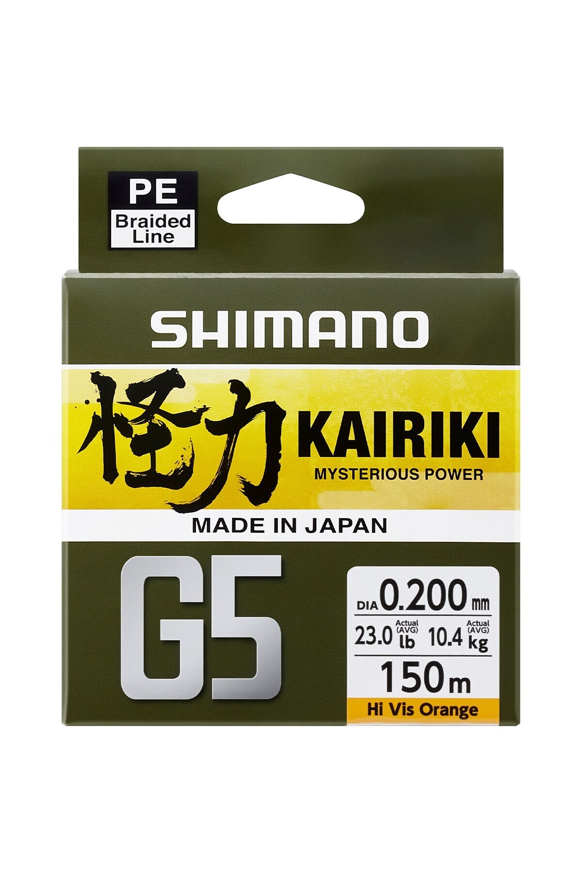 Shimano Kairiki G5 150M 0.17MM 6.9kg Orange
