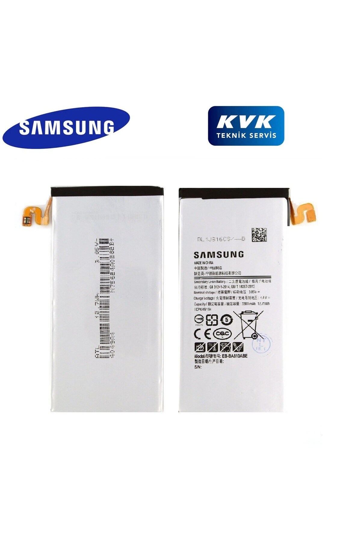 OEM Samsung A800 A8 2015 Batarya Pil %100 Kvk Servis Ürünüdür