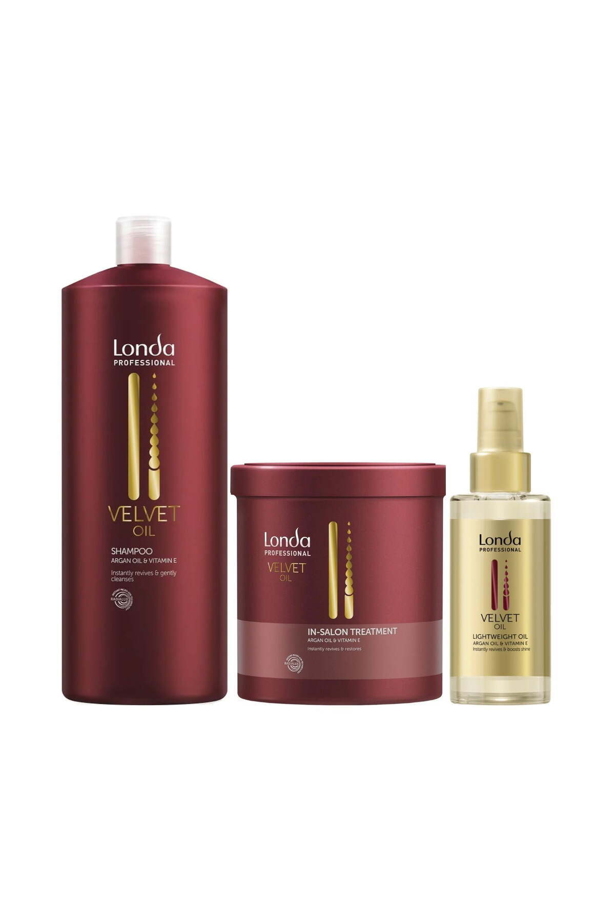 Londa Professional Πακέτο Βελούδινου Λαδιού – Σαμπουάν 1000ml + Θεραπεία 750ml + Λάδι 30ml