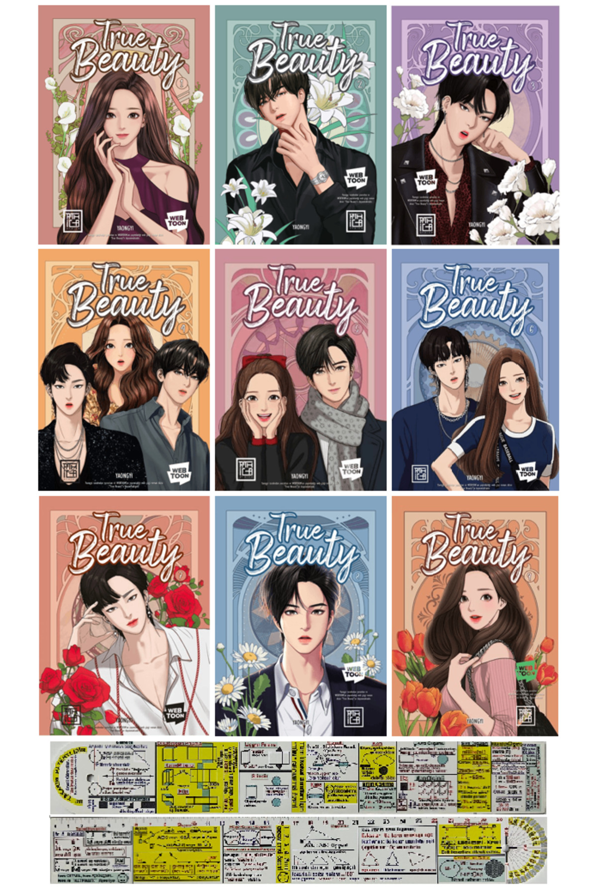 Destek Yayınları True Beauty 1-2-3-4-5-6-7-8-9. Ciltler Set + Özel