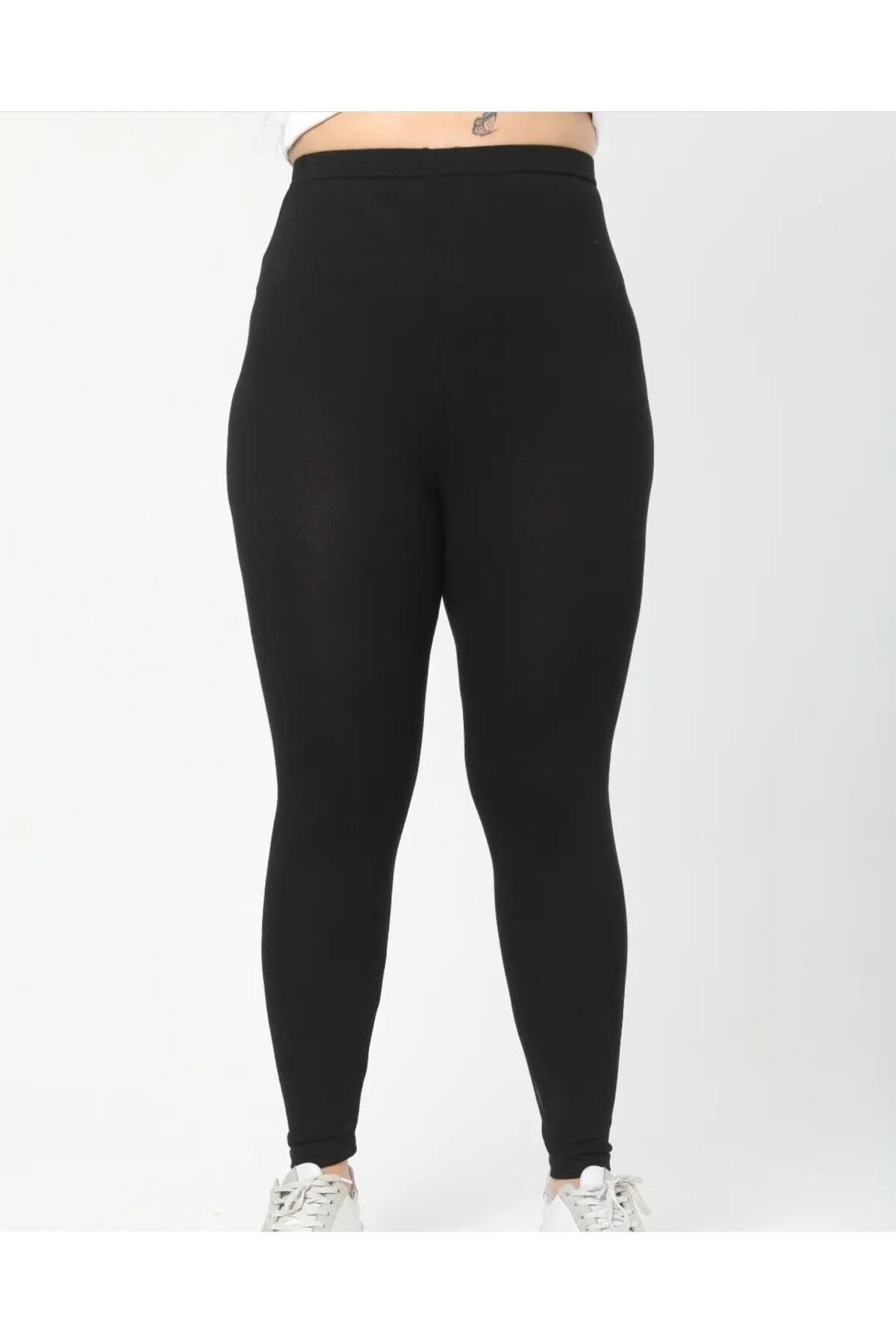 Tusebu Plus Size High Waist Black Women's Leggings – Stretchy, Shaping / Sculpting , Stitch-Free Comfort