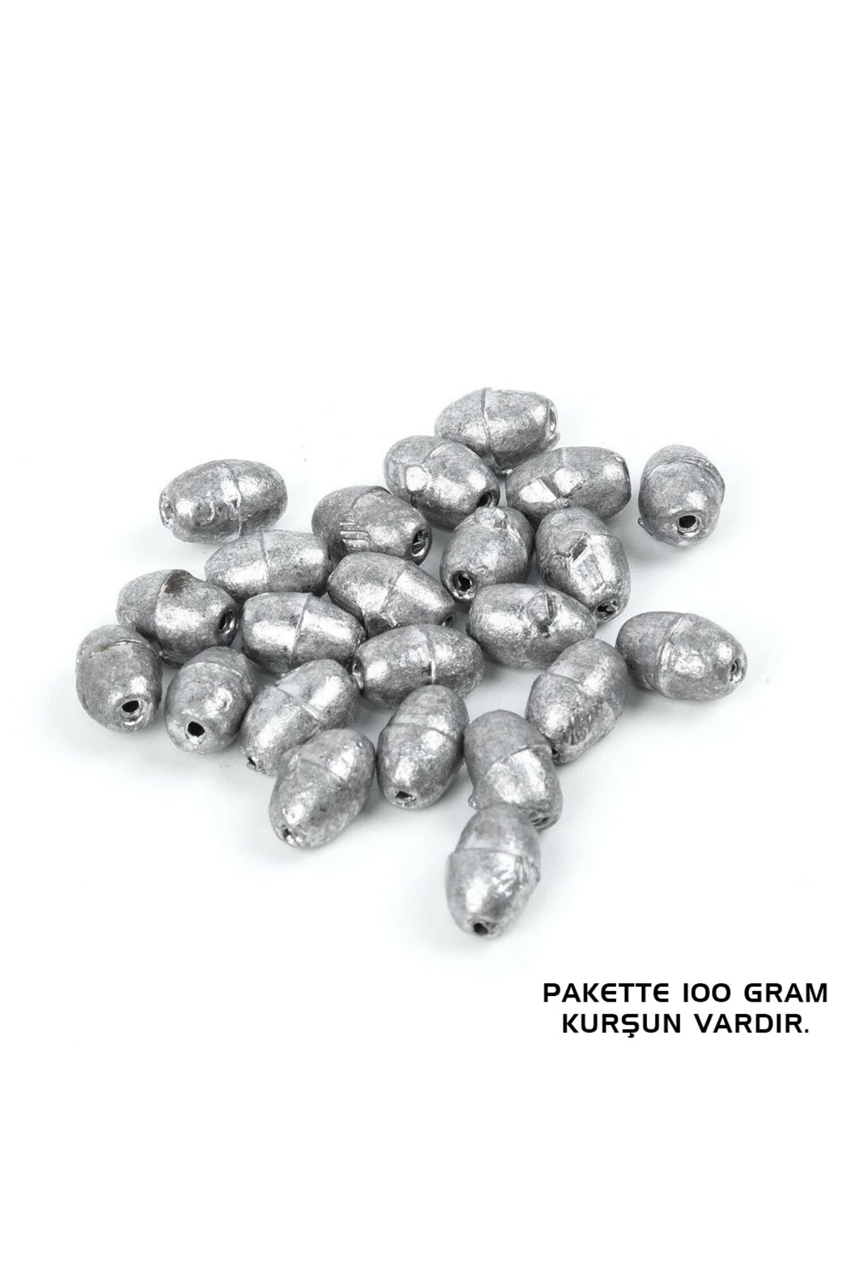 AtikCamp Gezer Olta Kurşunu - Kıstırma (Zeytin) Kurşun - 8 Gram - 100 Gr Paket