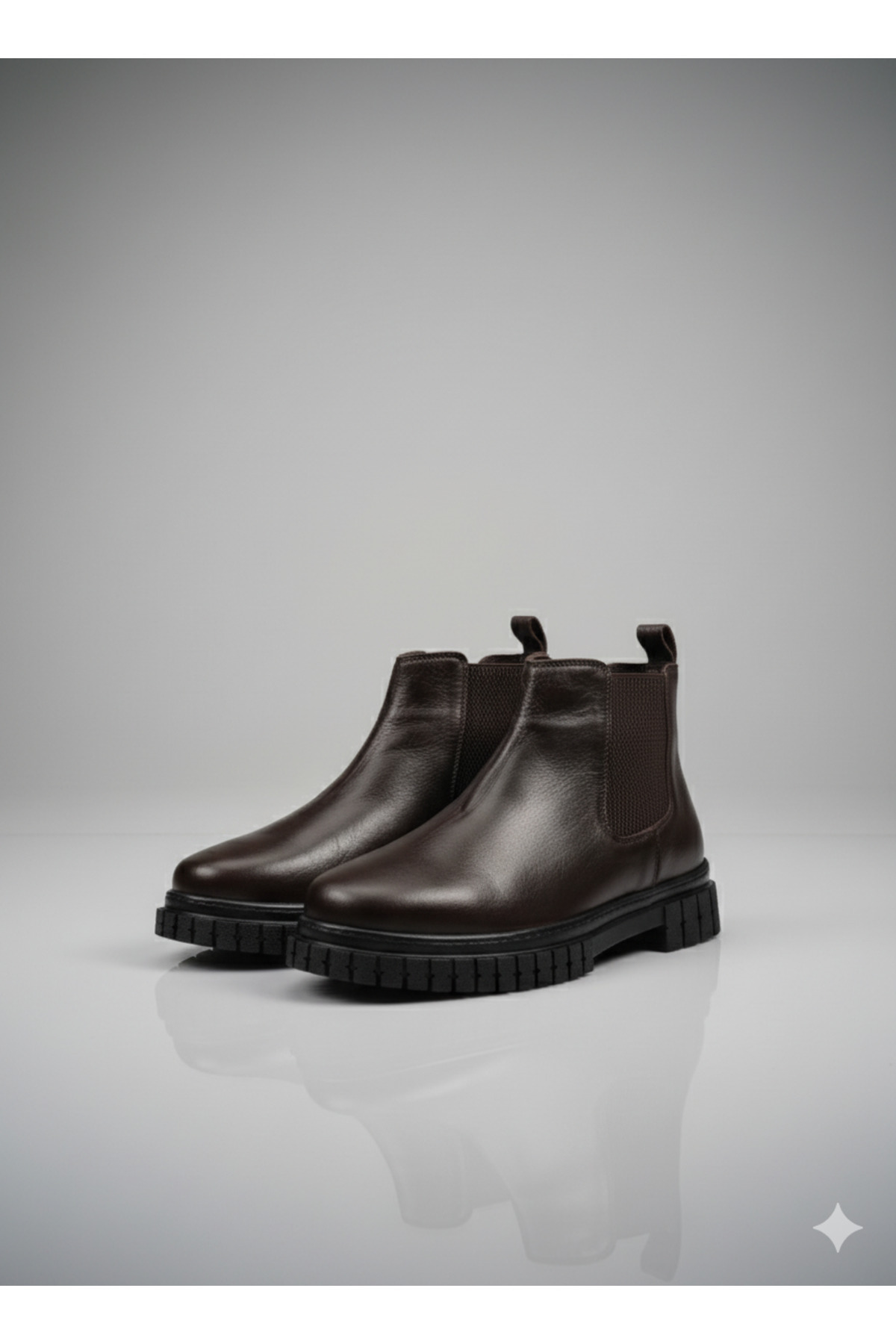 UZR  Hakiki Deri Erkek Chelsea model Kışlık Bot - Görsel 3