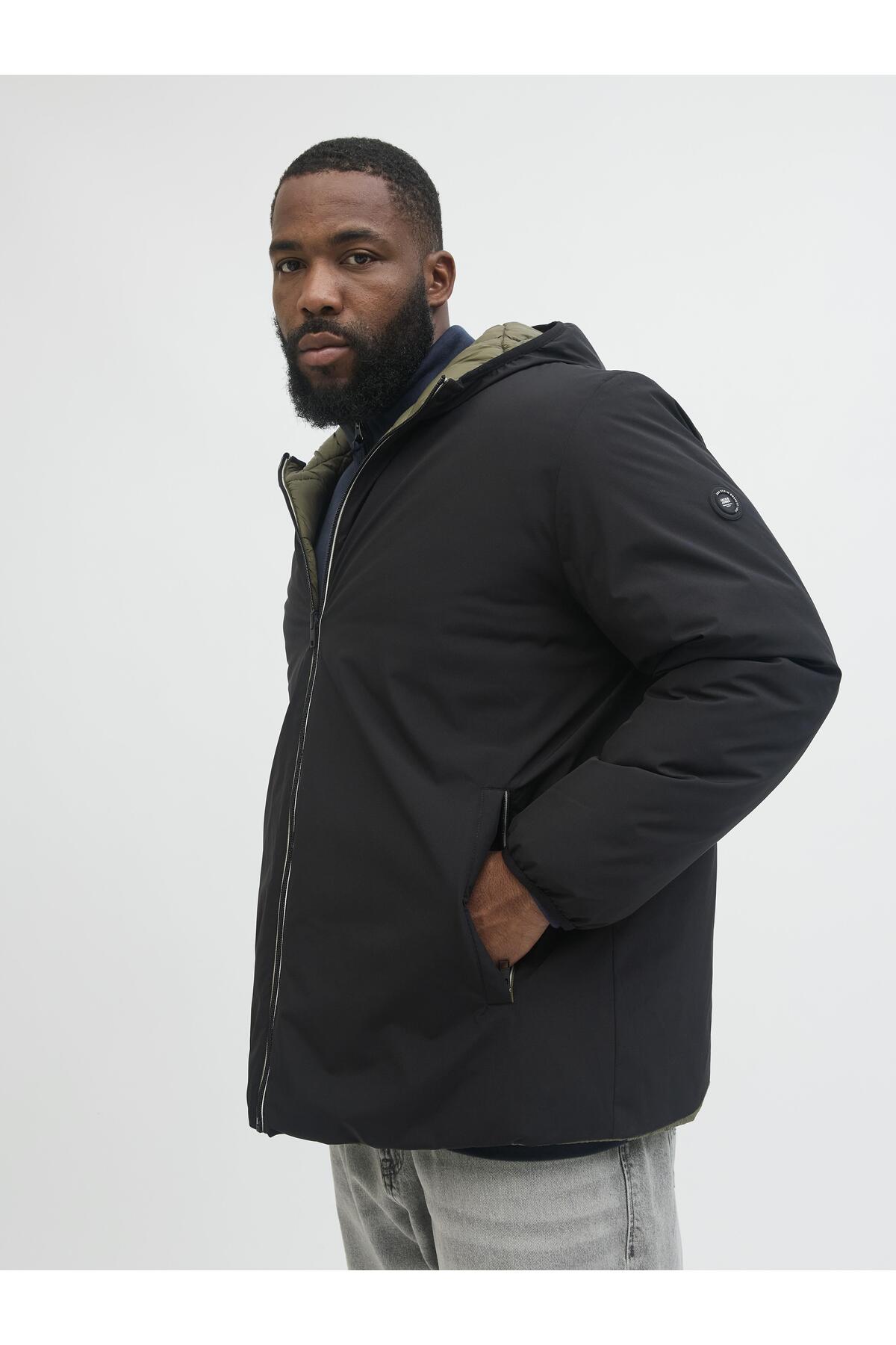 کت مردانه راسته آستین استاندارد | جک اند جونز Jack & Jones 12279443-Black - تصویر 5