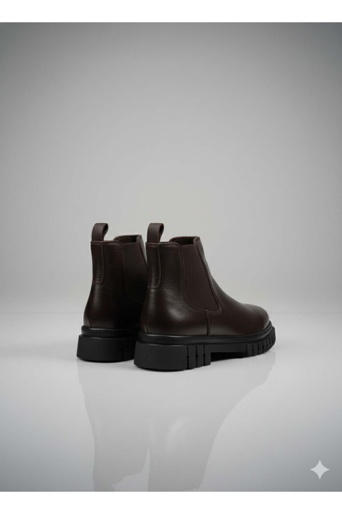 UZR  Hakiki Deri Erkek Chelsea model Kışlık Bot - Görsel 5