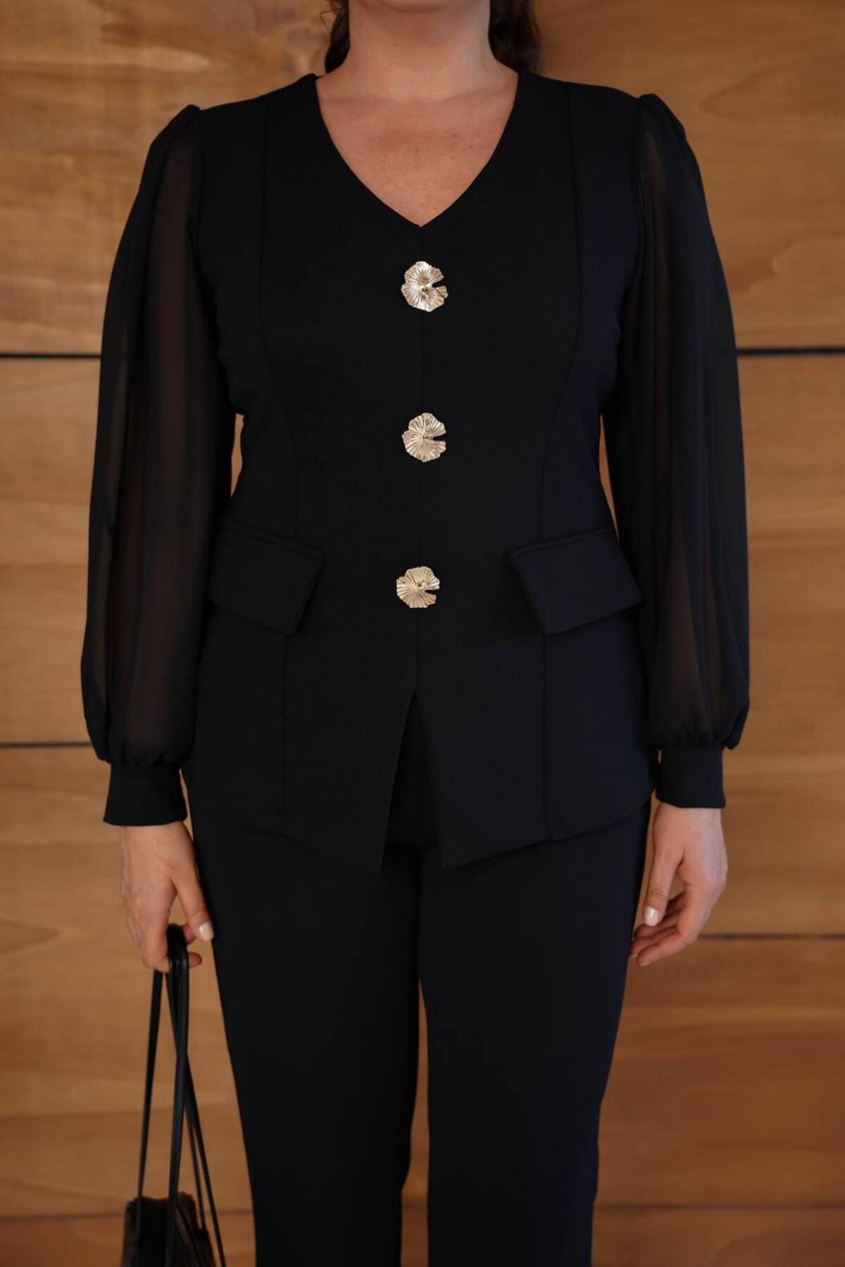 ZISHAN  Büyük Beden Şıklığı – Viskon İkili Takım 029 - Görsel 4