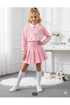 EFSACE Los Angeles Baskılı Çocuk Etekli Takim 4.14 yaş