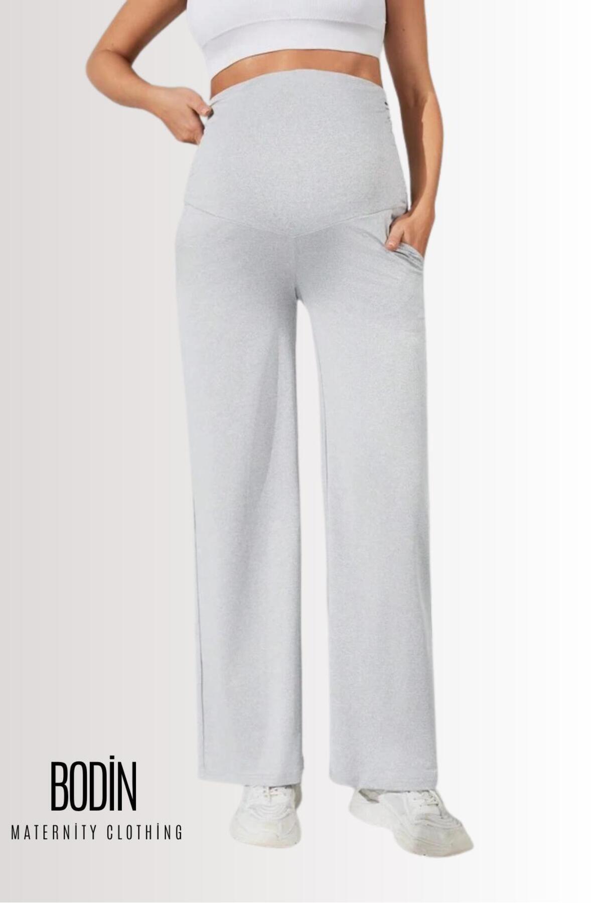 bodin Ayarlanabilir Bel Pamuklu Kumaş Hamile ve Lohusa Eşofman Altı fotoğrafı 5 (önizleme)