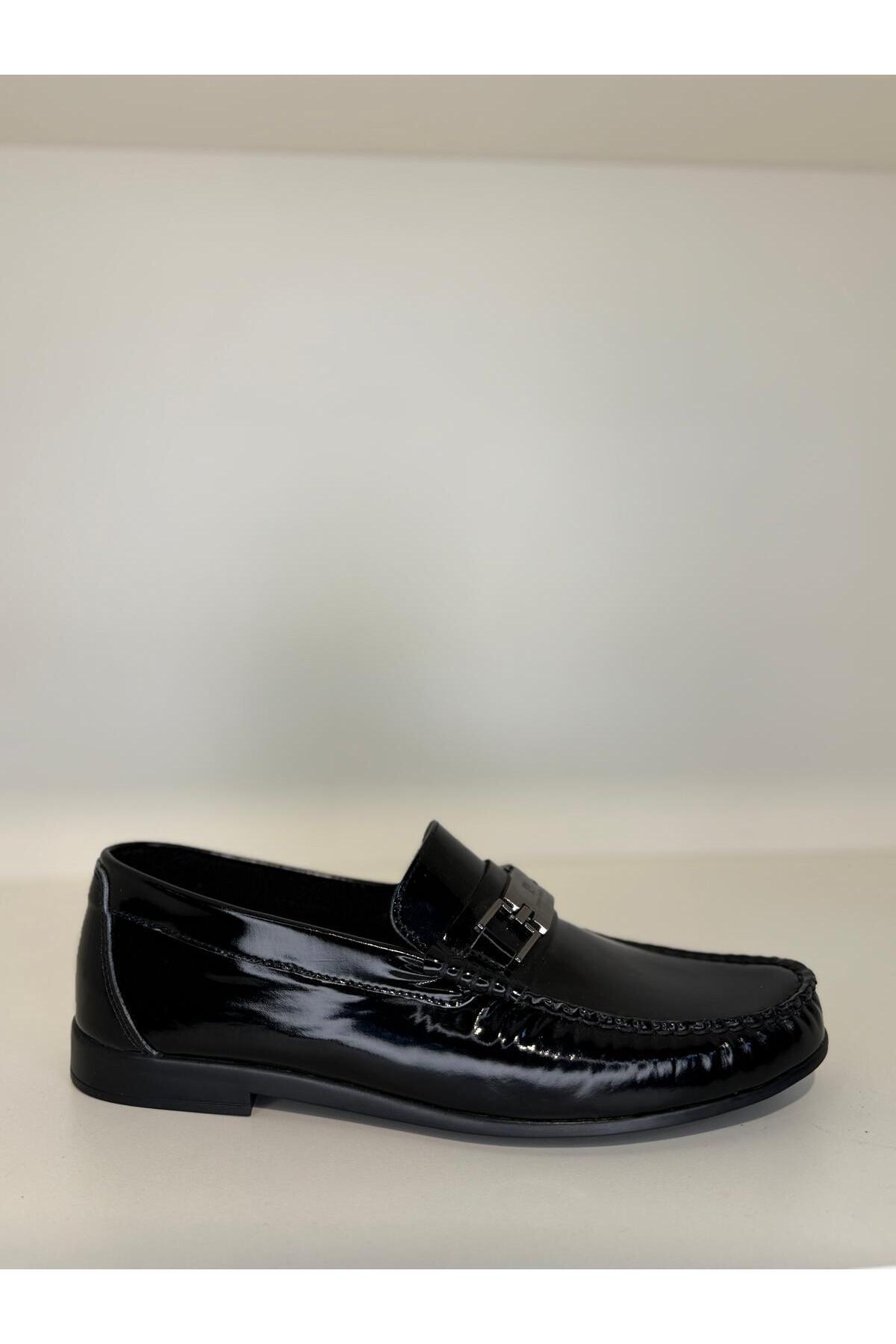 Pierre Cardin 25109 Siyah Hakiki Deri Erkek Babet Loafer Erkek Ayakkabı