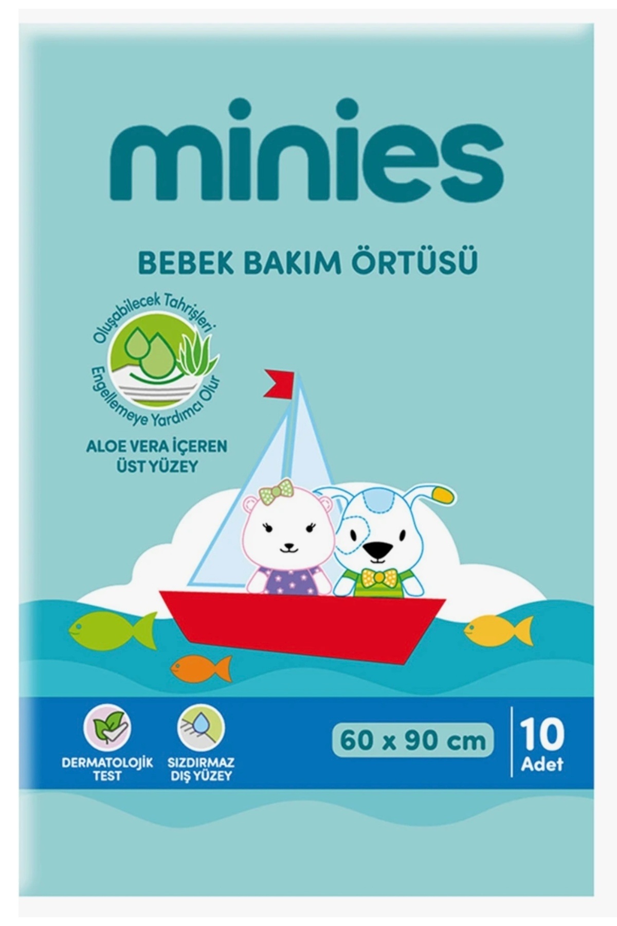 Minies Bebek Bakım Örtüsü 60x90 Cm 10 Adet