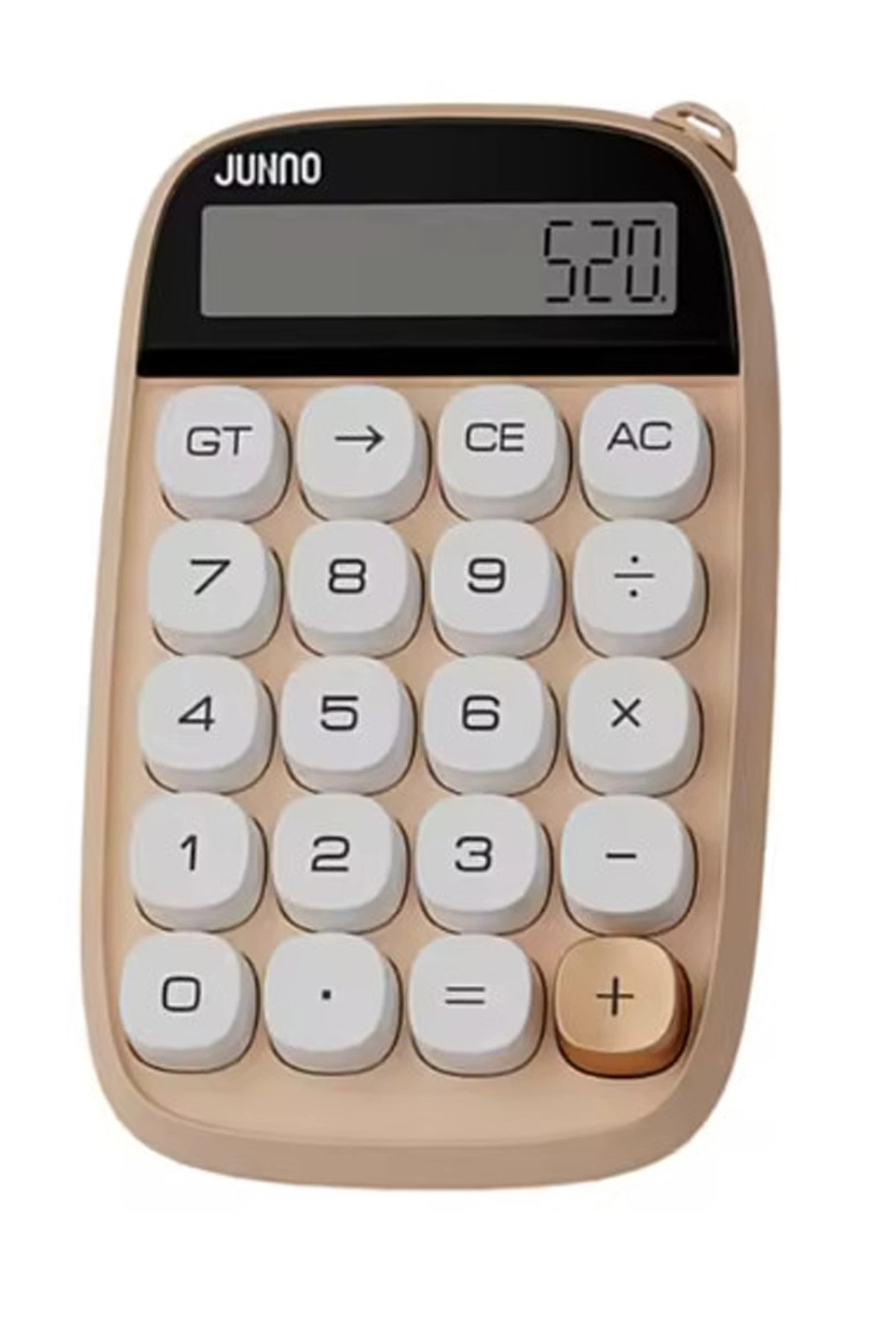 FarkAvm Sevimli Kare Tuşlu 10 Haneli Ldc Ekran Hesap Makinası Kahverengı