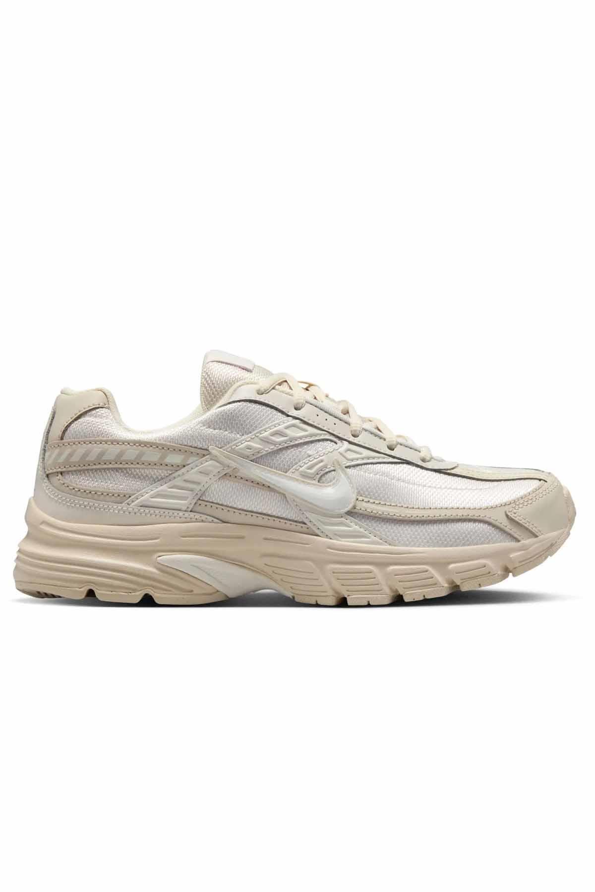 Nike Beige Initiator Damen-Sneaker aus gewebtem Textil mit Schnürung und läss...