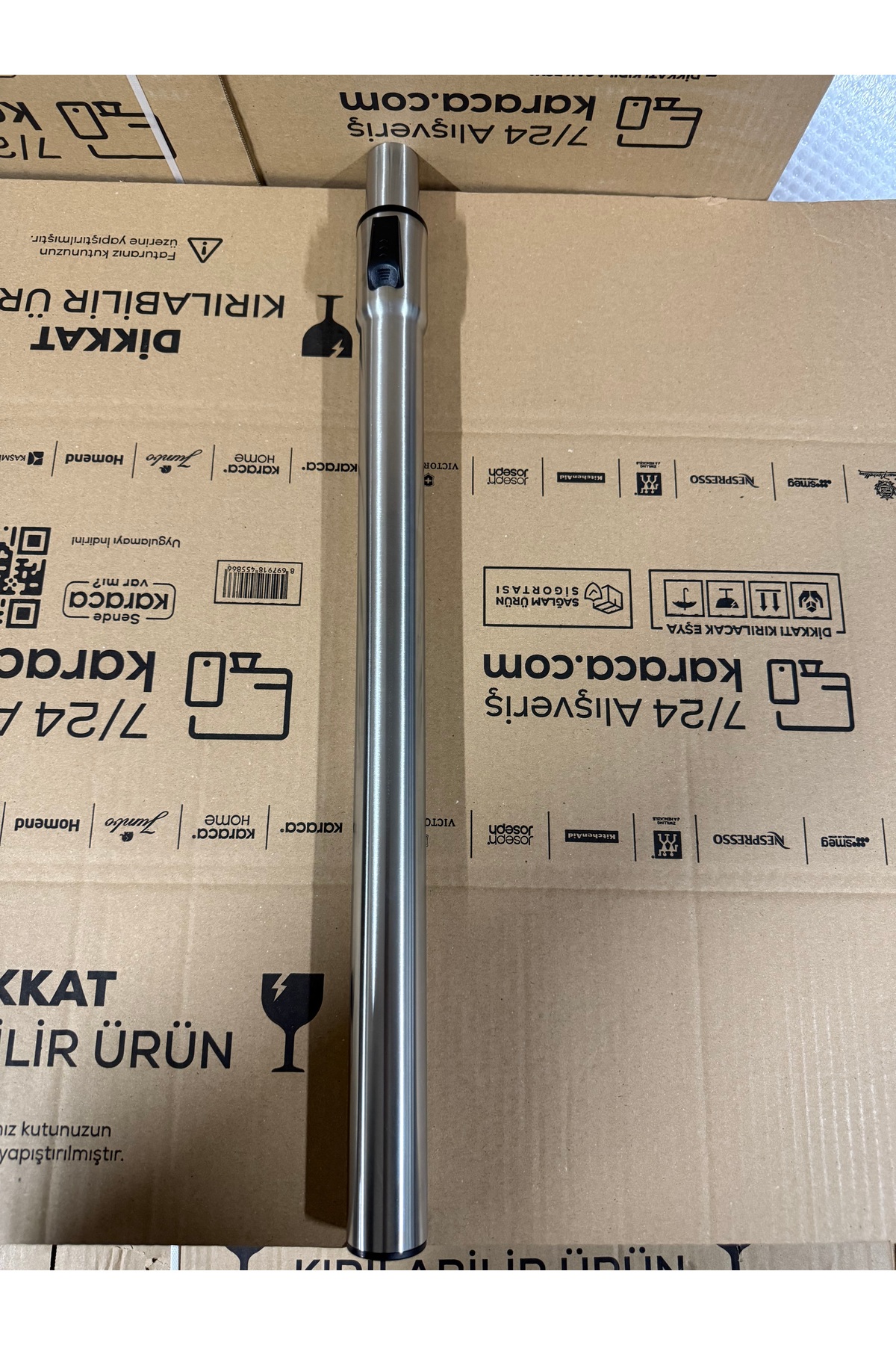 ましろ出品 Karaca Vantuz Elektrikli Süpürge Paslanmaz Metal Boru Orijinal
