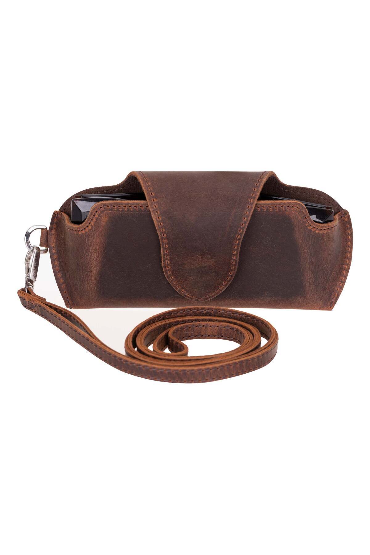 MAZELUS Silva Deri Gözlük Kılıfı