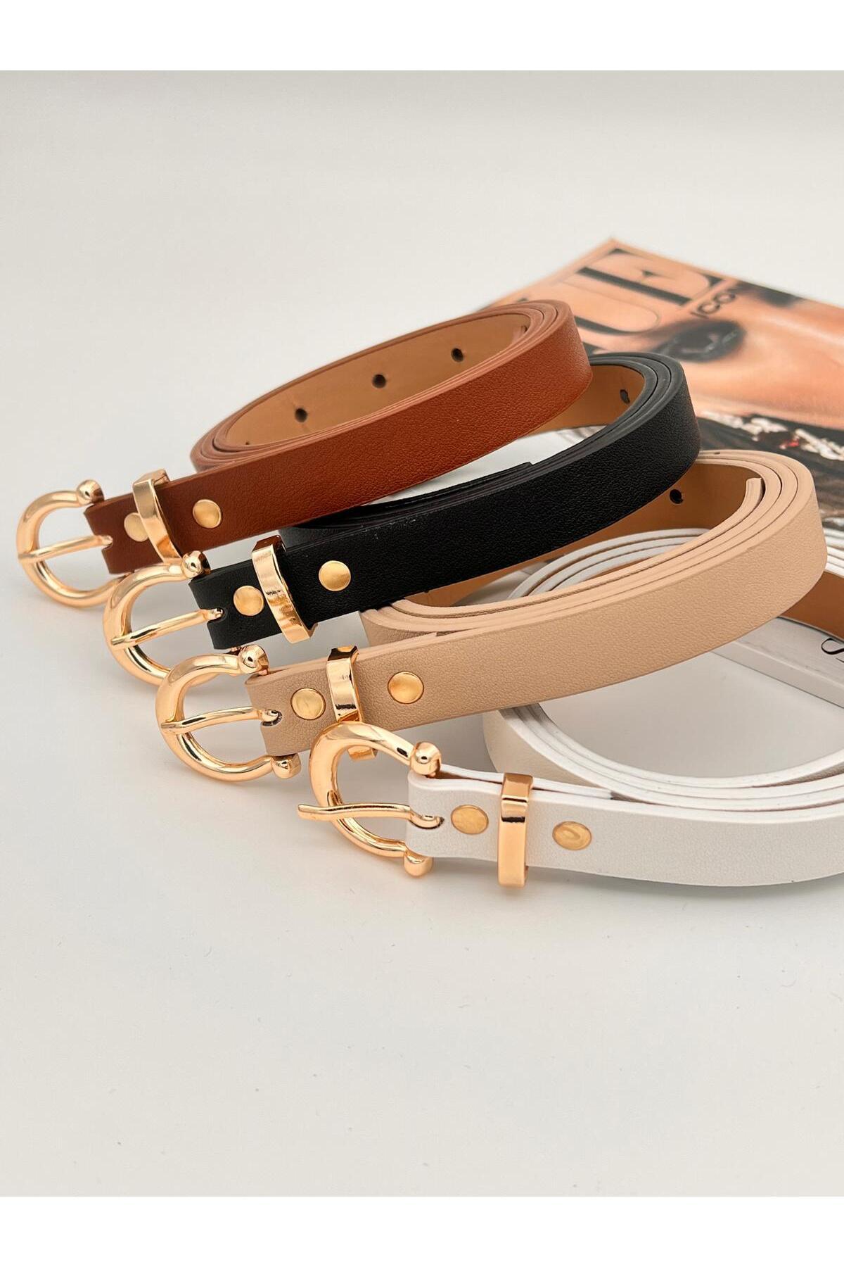 Mynoa  4'lü set/Gold Tokalı Kadın Kemeri,Ceket Kemeri,Pantalon Kemeri,Gömlek Kemeri. - Görsel 7