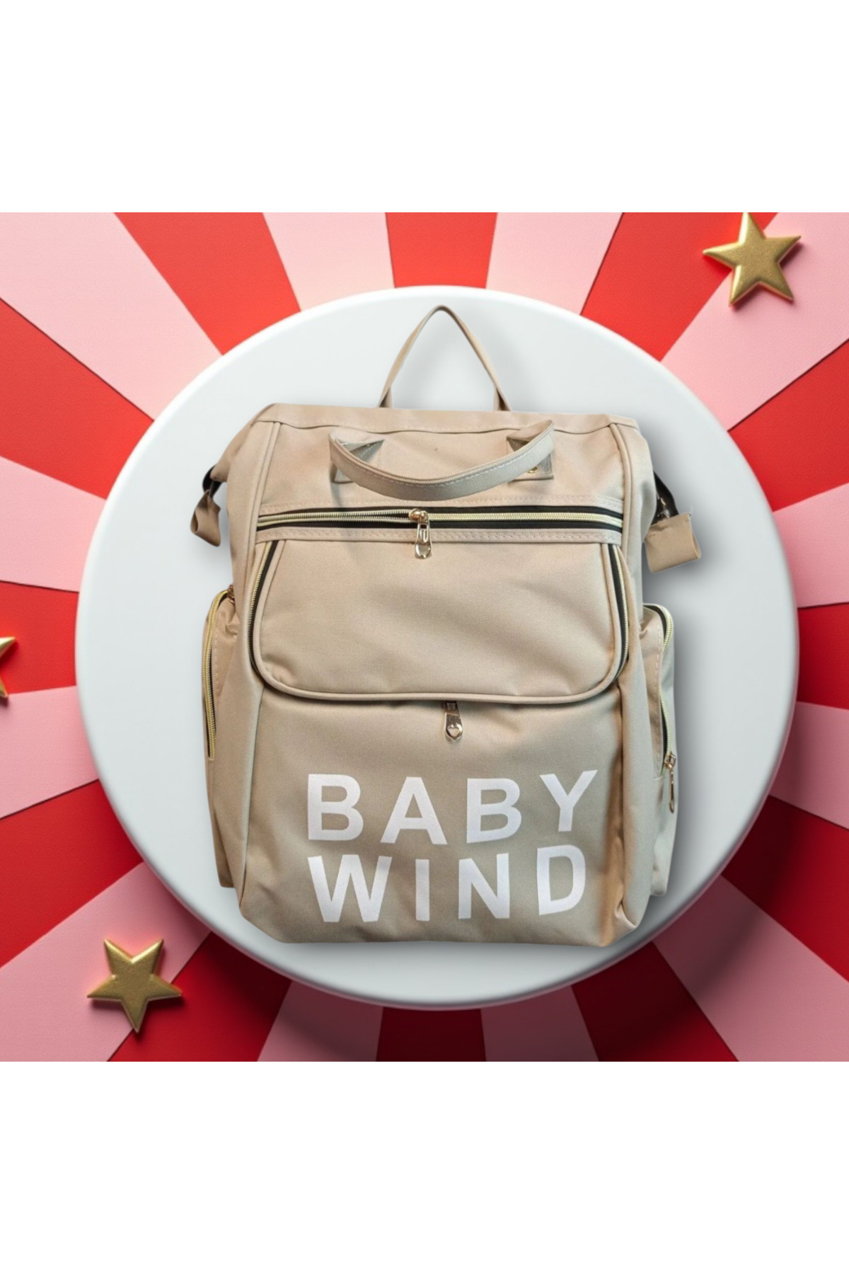 Avşar Baby Süper Kaliteli Geniş Hacimli Çok Bölmeli Termal Cepli Askı Apartlı Anne Bebek Bakım Çantası