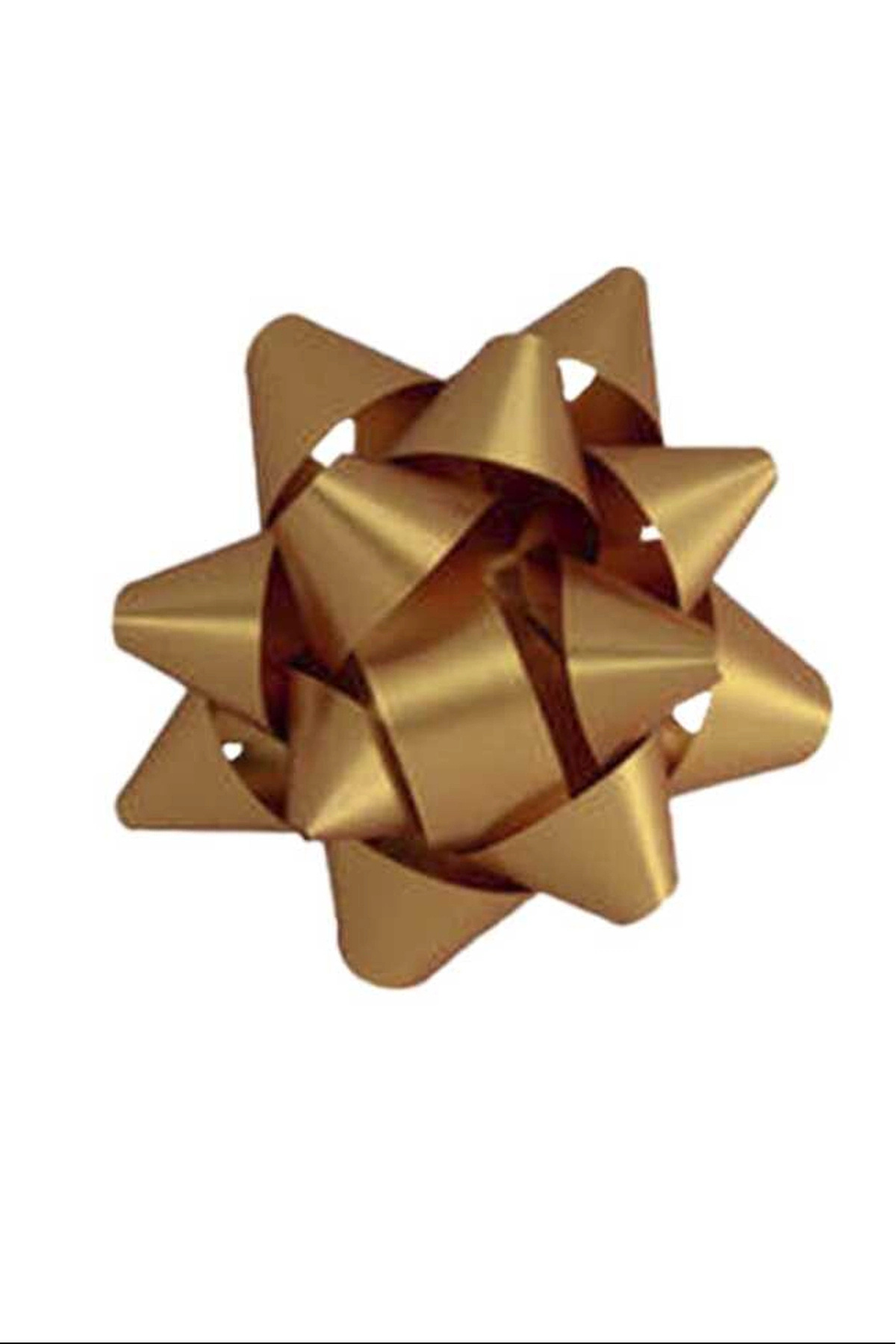 Kika Altın Renkli Mat Metalik Hediye Paketi Süsü No:2 100'lü