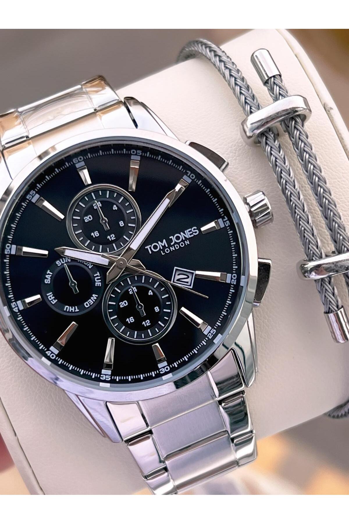 ساعت مچی مردانه ۲۴۶۲.۲ با بند و سیم فلزی، ضدآب تا ۳ اتمسفر، دارای ۲ سال گارانتی