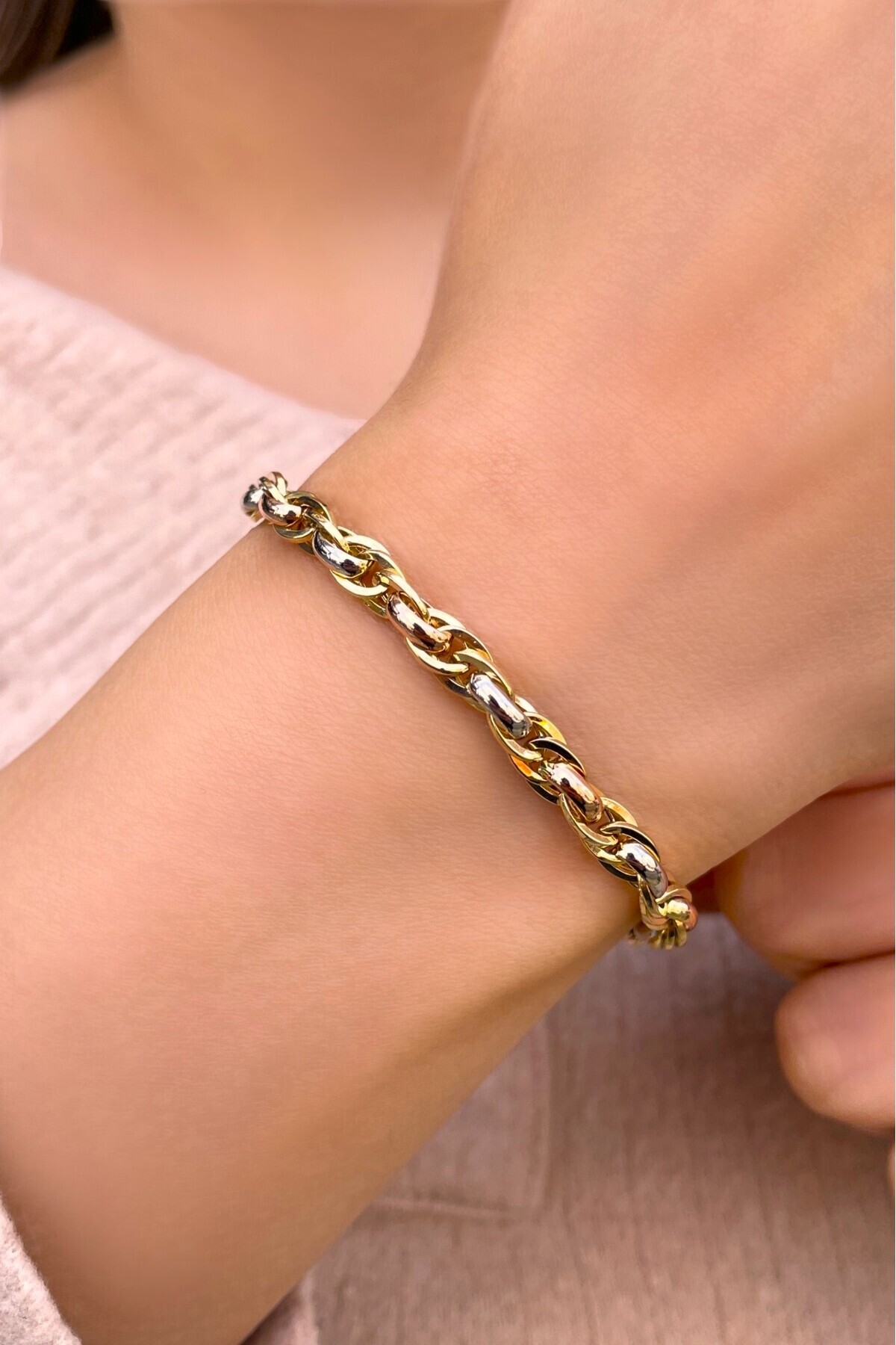 Altınaşkı Taşsız Altın Bileklik