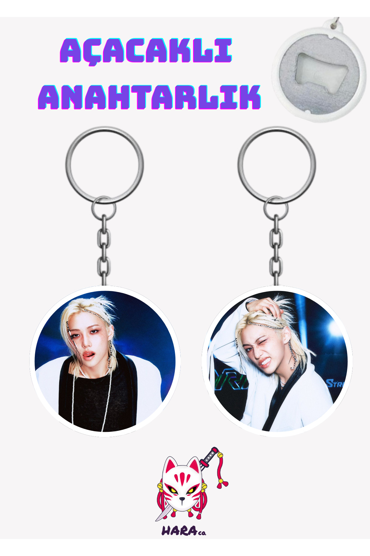 Stray Kids Kpop Mixed Album Mixed Version Felix Keychain Opener Set ( 2pcs )
