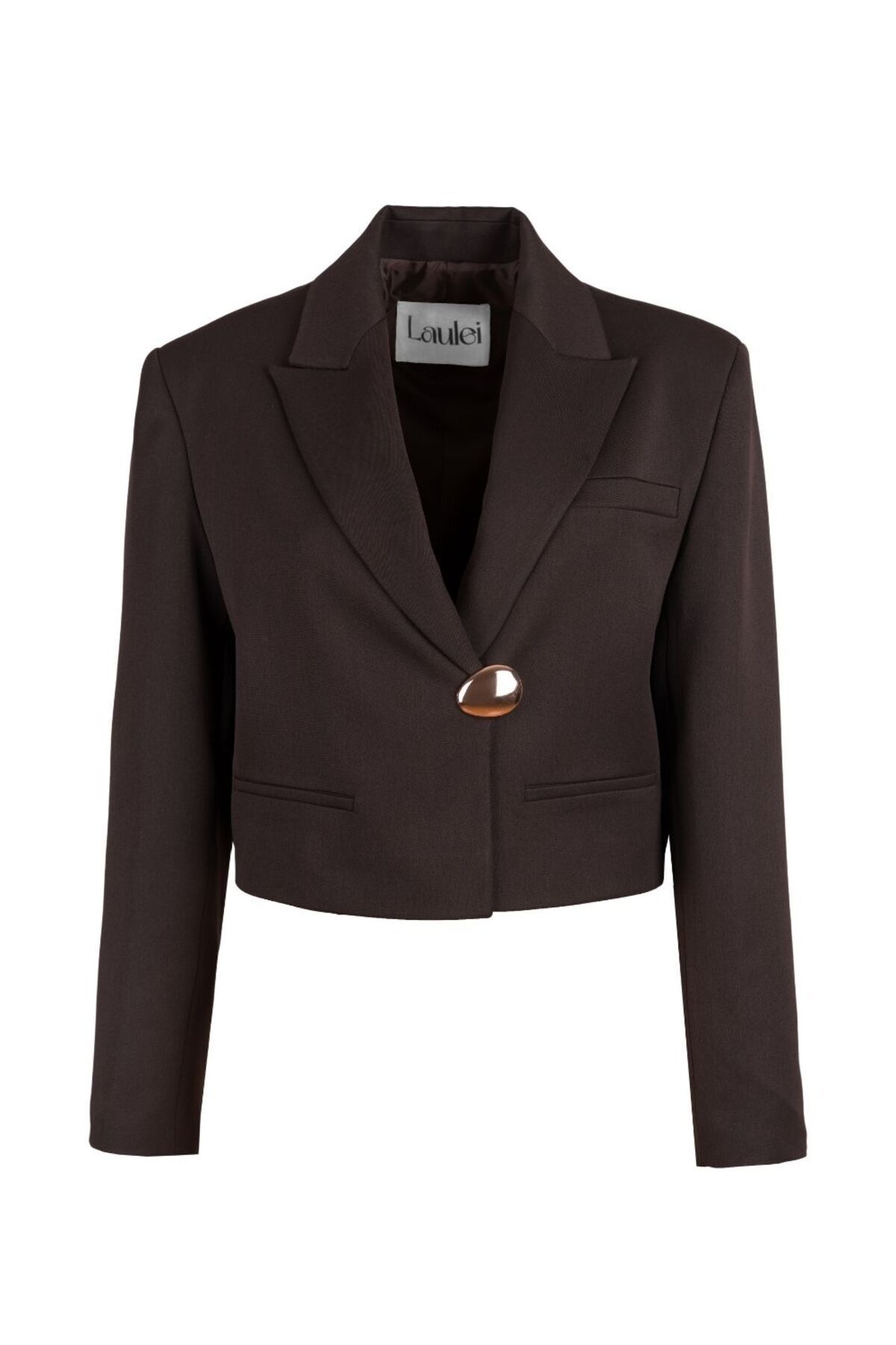 laulei  Tokalı Ceket Kahve - Görsel 3