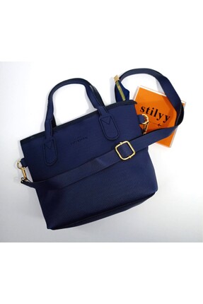 stilyy Lacivert Totebag Kadın Çanta