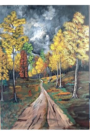 RiverArt Design Handcrafts El Yapımı Akrilik Doğa Tablosu (35x50 cm)