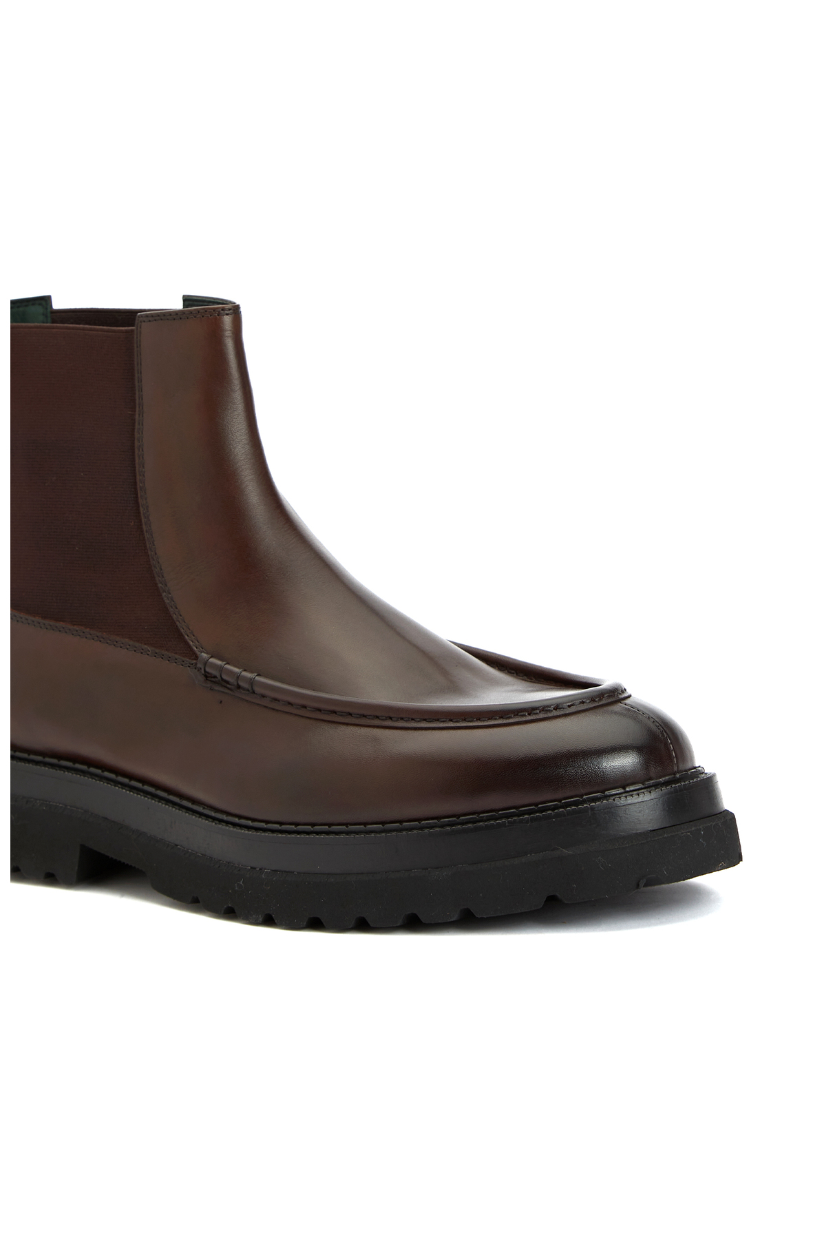 George Hogg  Kahverengi Chelsea Erkek Deri Bot - Görsel 6