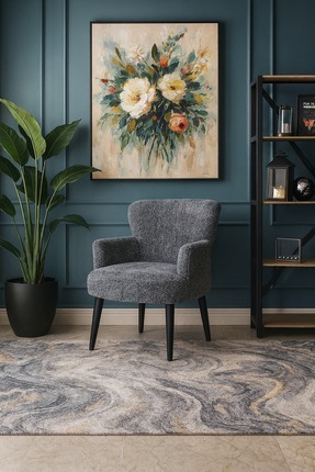 WATERYBROOK Modern Welsoft Berjer Koltuk – Demonte Ahşap Ayak – 12 Renk Seçen...