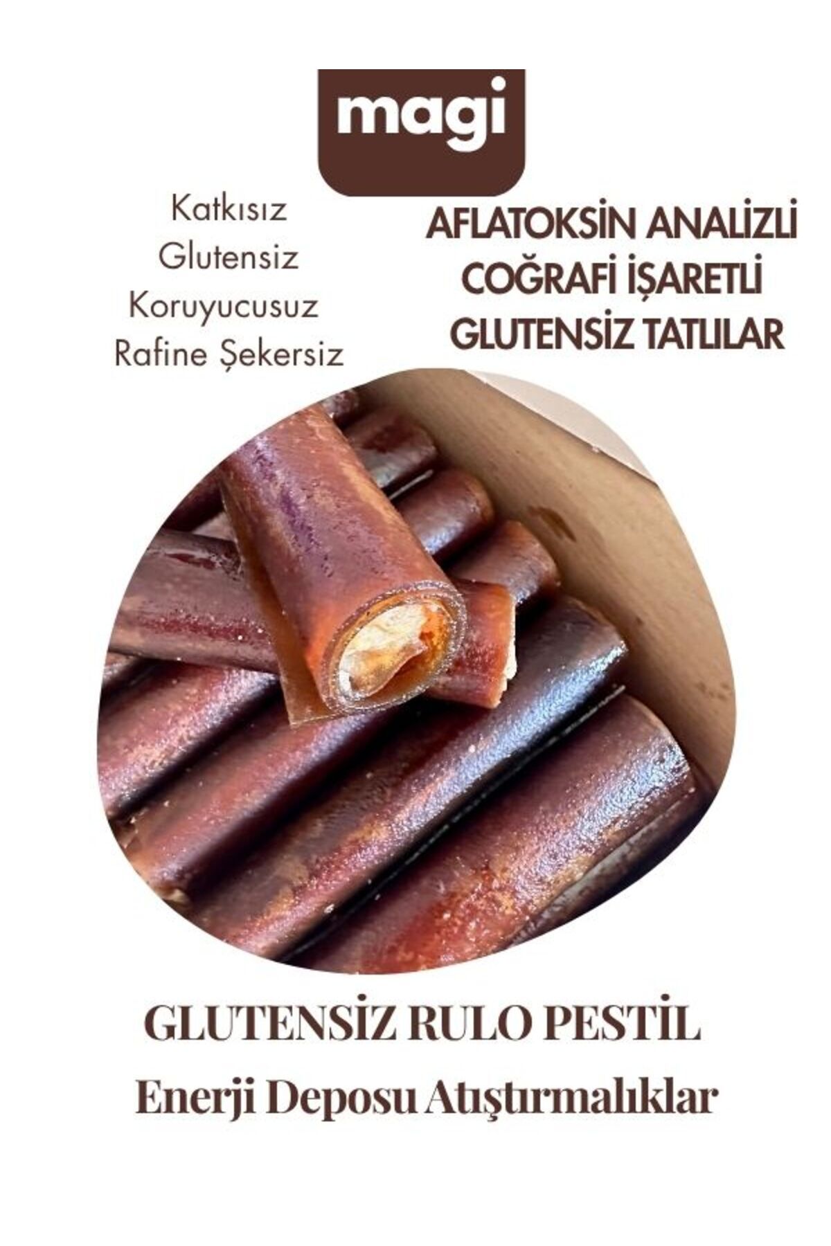 Glutensiz Fındık Ezmeli Rulo Sarma / Şekersiz - Şekeri Meyveden - Doğal Atıştırmalık-Katkısız 400gr