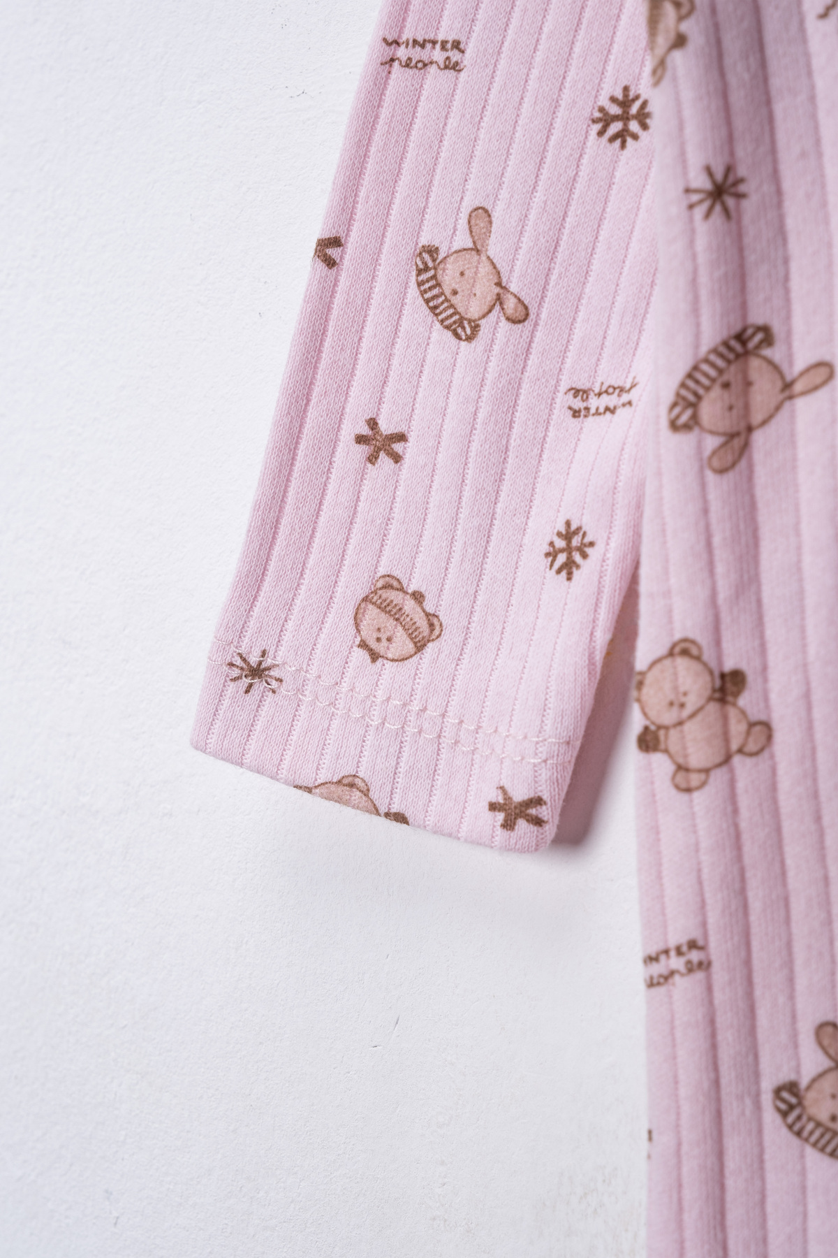 DEFNE LİNA BABY Kız Bebek 2 Adet %100 Pamuklu Patikli Tulum Seti fotoğrafı 5 (önizleme)