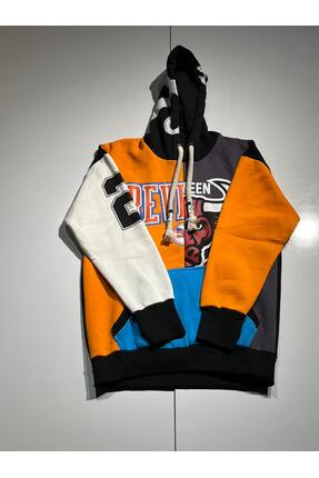 Plus Eighteen KAPŞONLU HOODİE POLAR TURUNCU FÜME ÖNÜ REVIBULLS