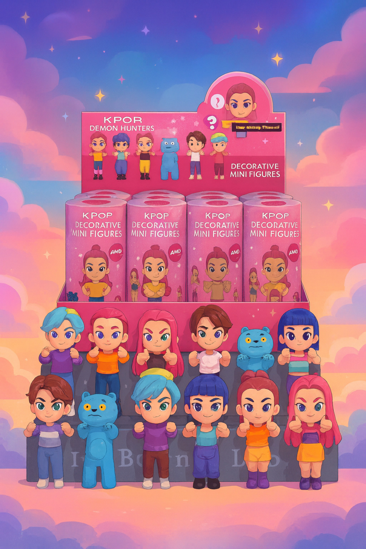 SYS PREMİUM SYS PREMIUM- Sonny Angels bebek, 1 Adet Rastgele Figür Telefon Aksesuarı K-POP DEMON -HUNTERS