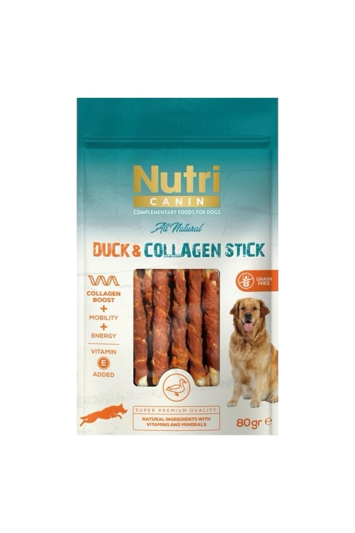 Nutri Canin Duck Collagen Stick Ördekli Köpek Ödülü 80GR
