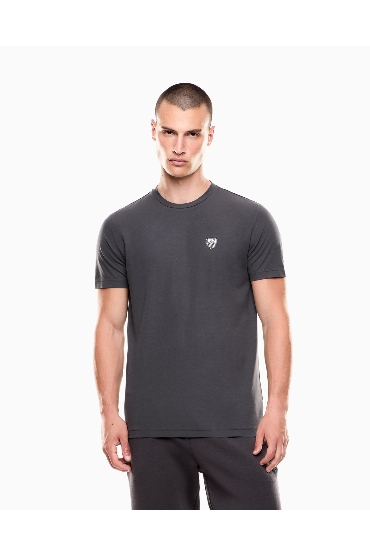  تی‌شرت مردانه آستین کوتاه یقه گرد معمولی خاکستری 8NPT16 PJRGZ-U8117