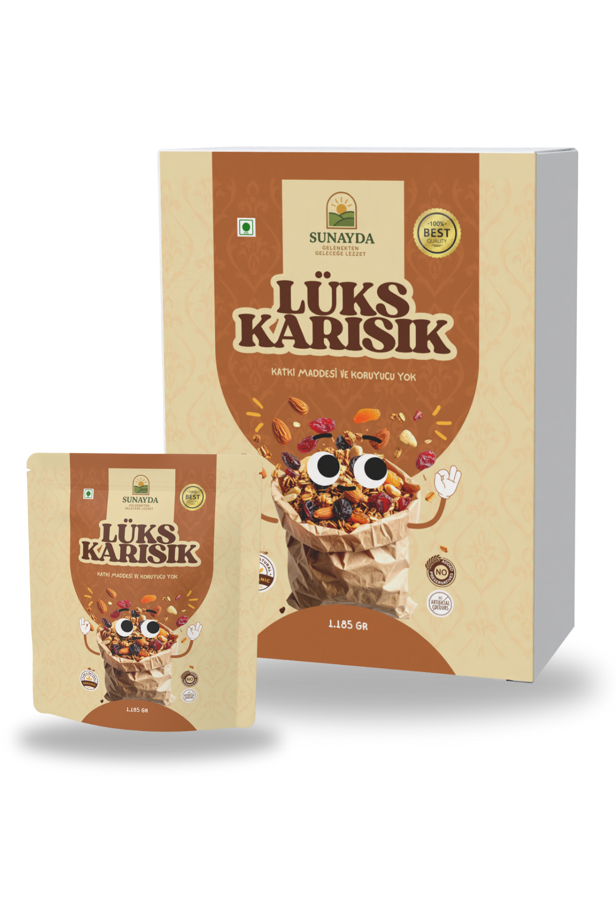 Sunayda Karışık Lüks Özel Kuruyemiş 1.185 Gram Paket
