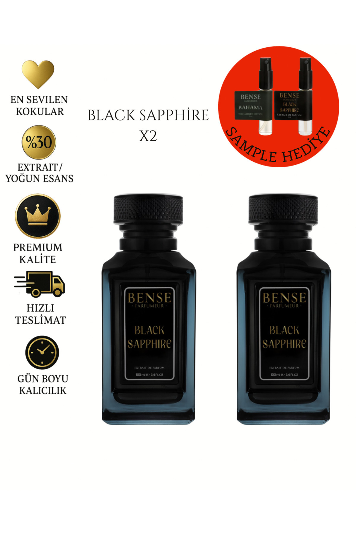 Bense BLACK SAPPHIRE 2 Lİ SET