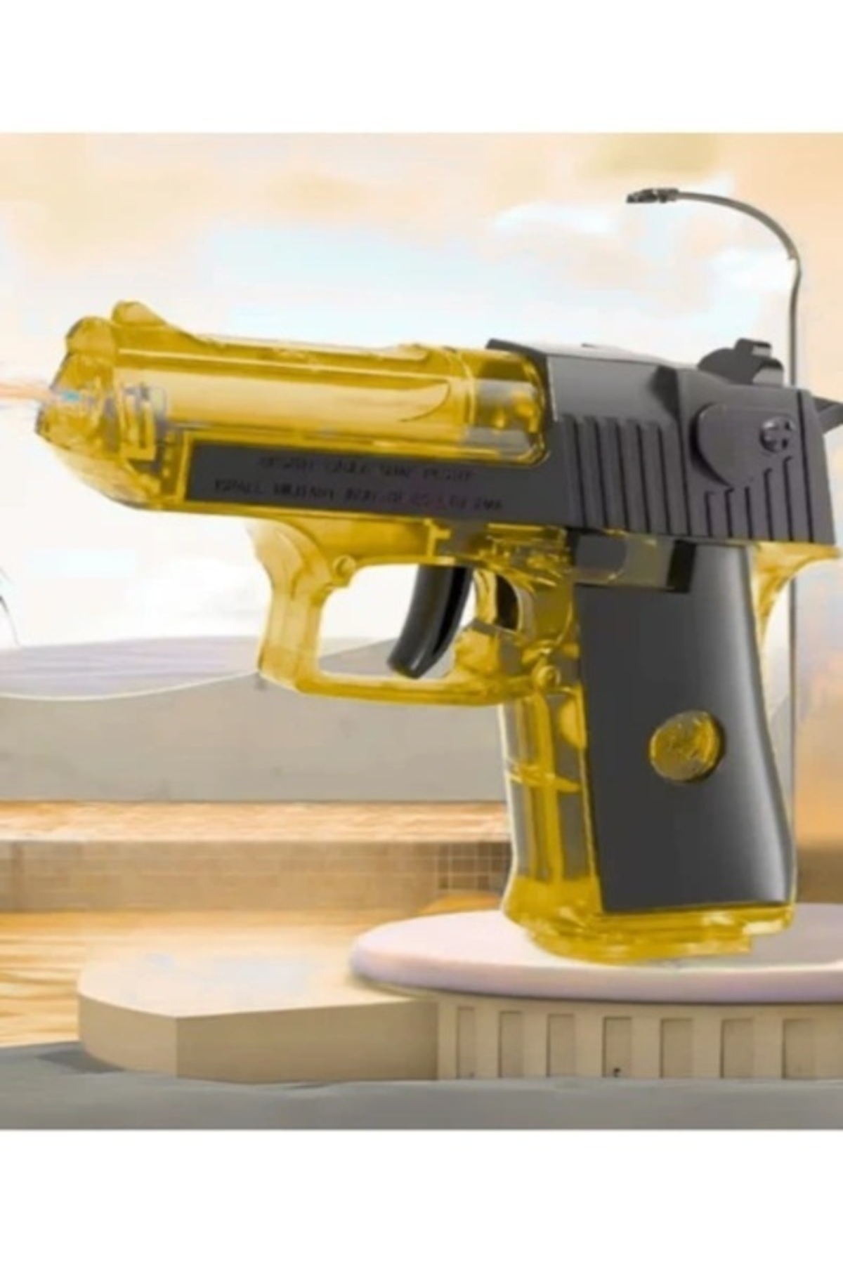 BalonKasaba Mini Glock Su Tabancası 13x10 cm Kaydırmalı Kızaklı Su