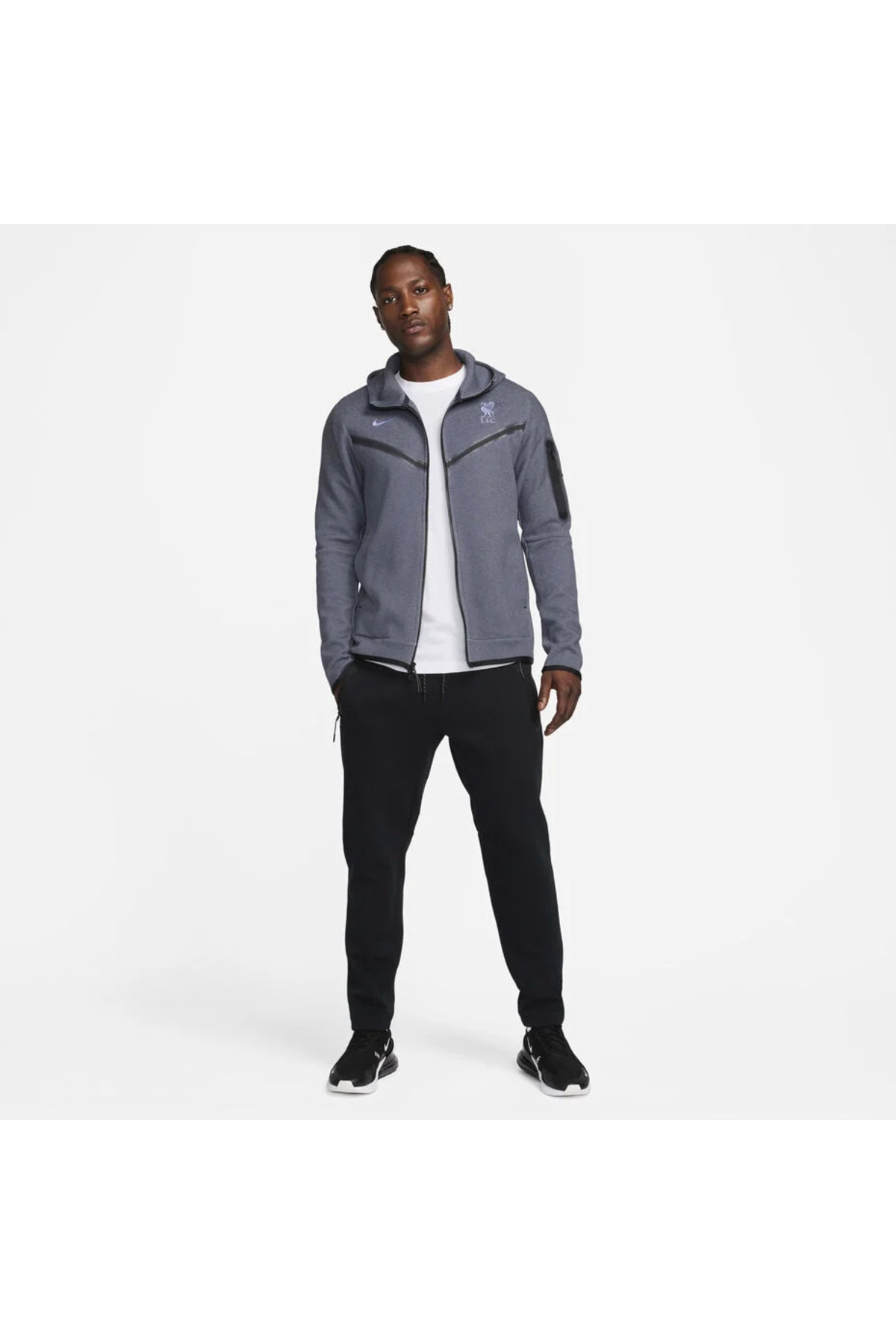 سویشرت مردانه طرح Windrunner از برند Liverpool F.C. Tech Fleece نایکی سویشرت Nike