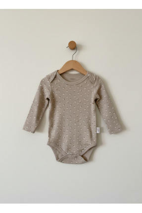 OREVİA Bebek Safari Desenli Uzun Kollu Body