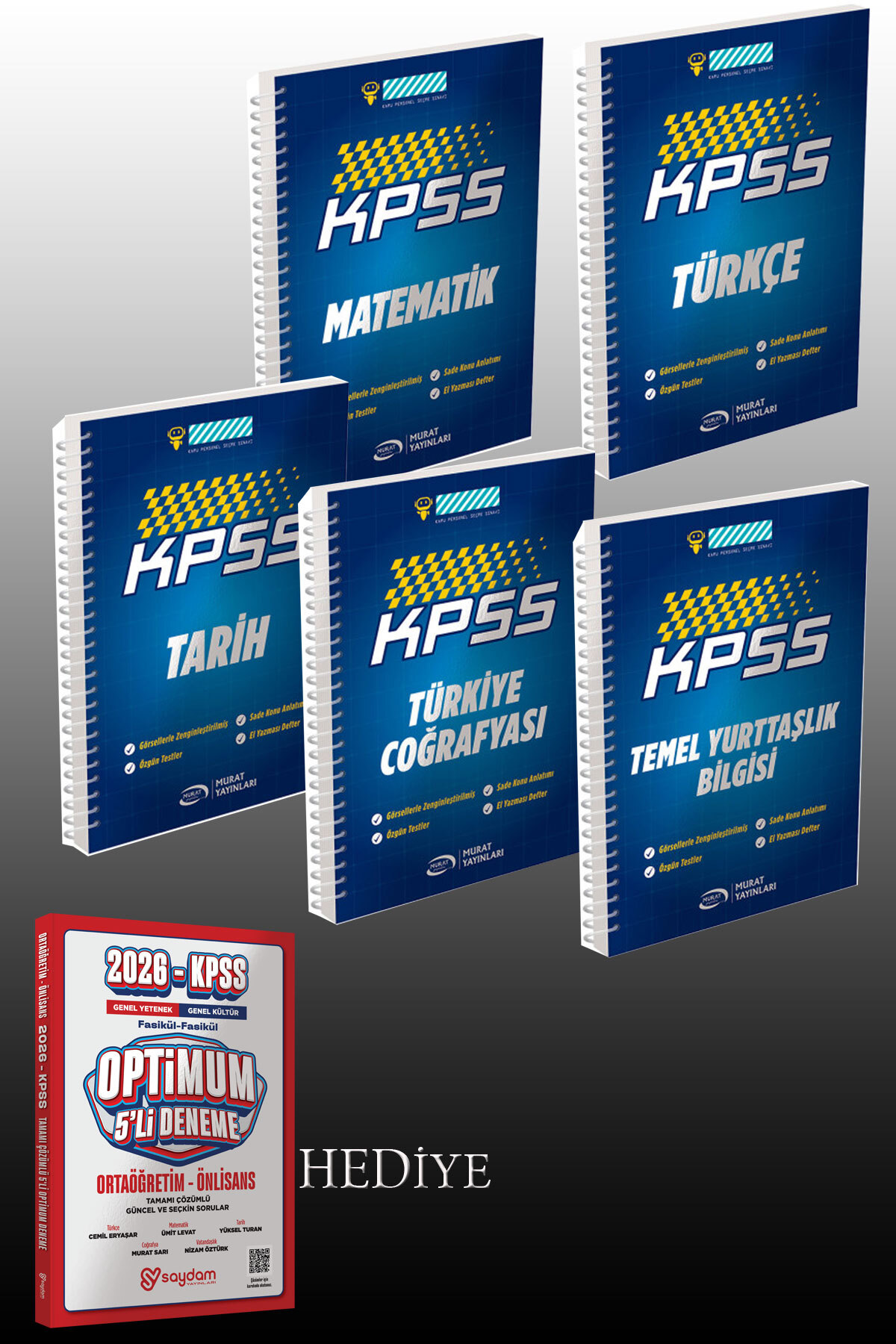 Murat Yayınları KPSS Konu Anlatımlı Defter Full Set. ! Tamamı El