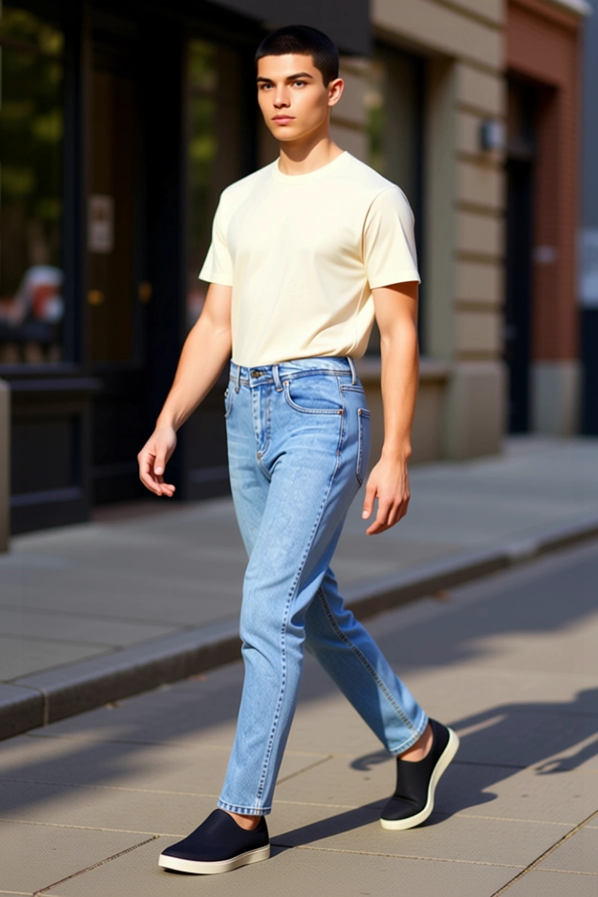 Erkek Moda Essential Fit Kot Pantolon Pamuk Günlük Ve Casual Kombinler Mevsimlik Kullanım