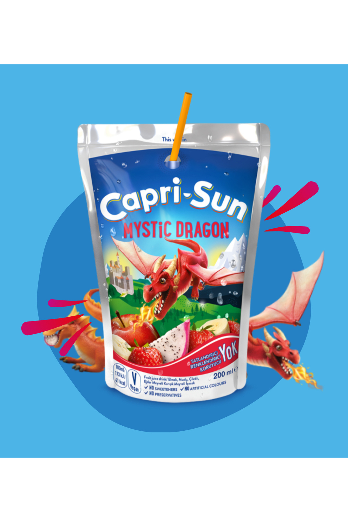 Capri - Sun Capri-Sun Mystic Dragon Ejder Meyveli 200 ml x 20 Adet