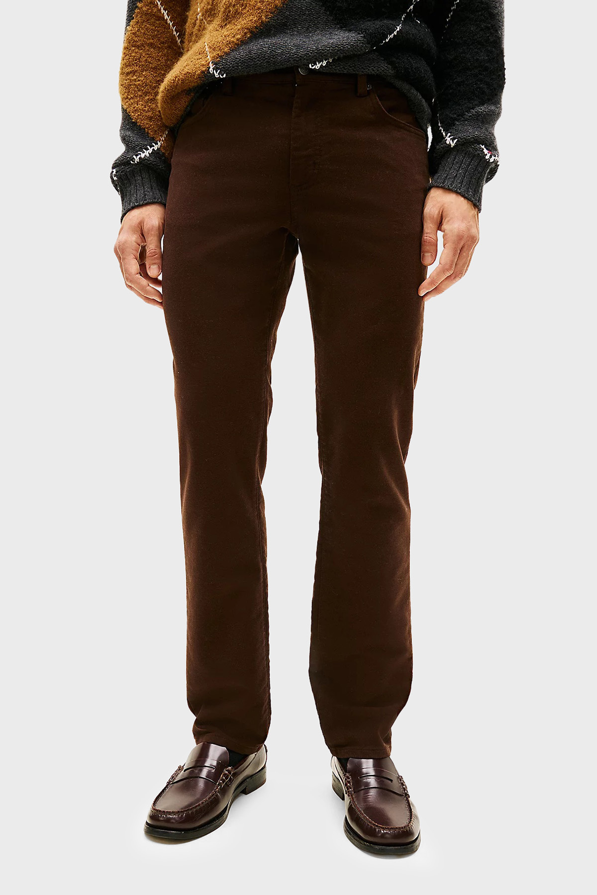 تامی هیلفیگر شلوار مردانه کمر باریک نخی مدل MW0MW40266 GUE