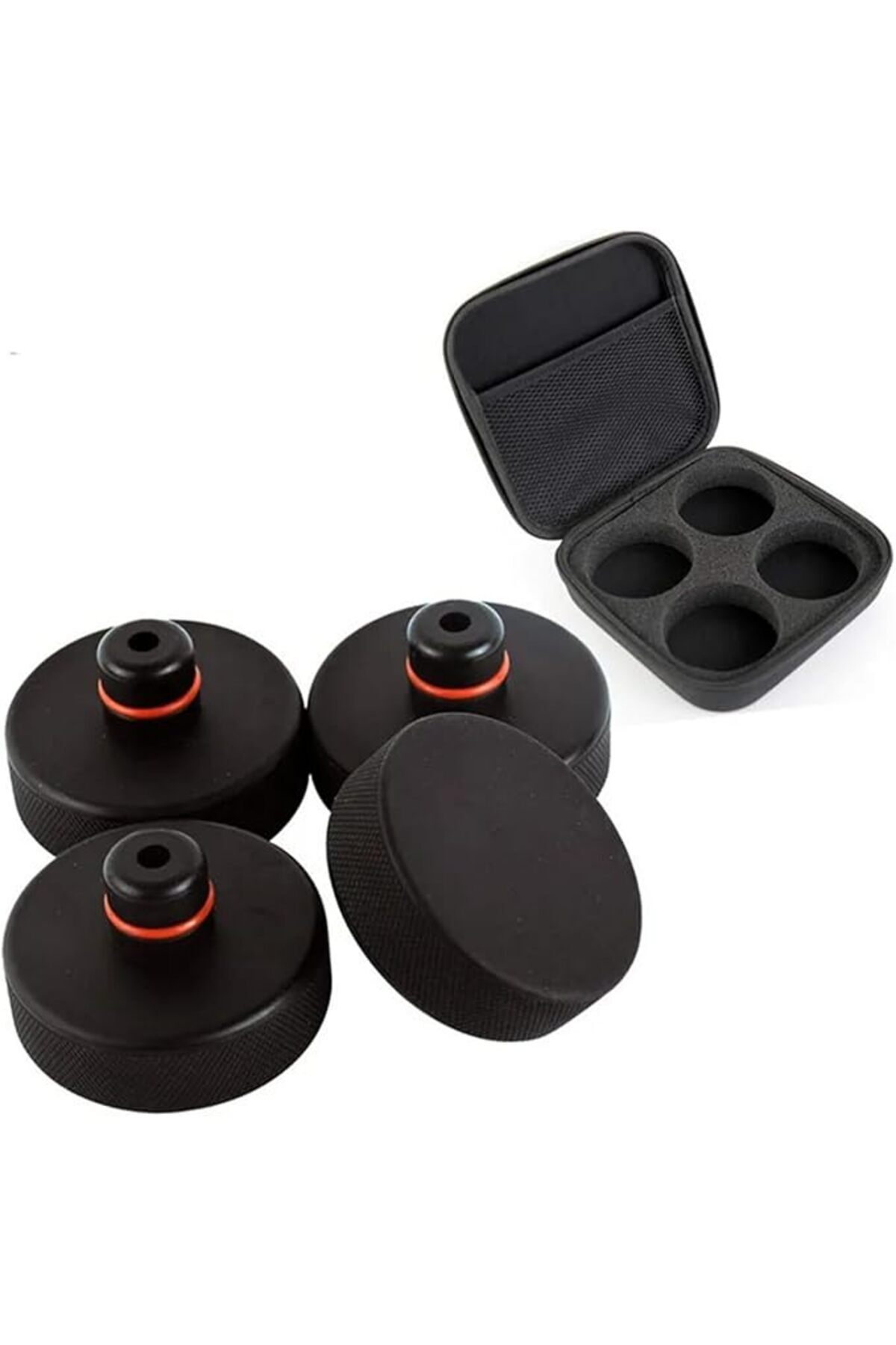 SoyluhanStore Uyumlu Lift Takozu - 4 Parça Jack Lift Pad Adaptörü - Tesla Model 3 S X Y Ile Uyumlu