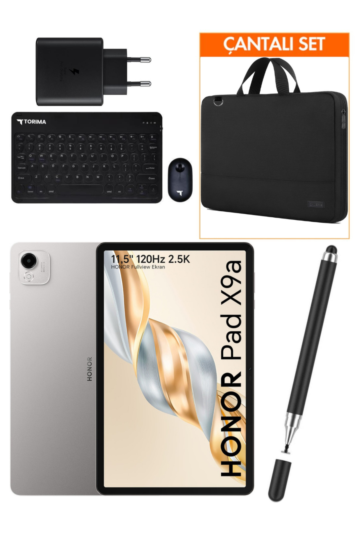 Honor Pad X9A 8GB 256GB Wi-Fi 11.5 Inç Gri TABLET+5'Lİ SET (RESMİ ...