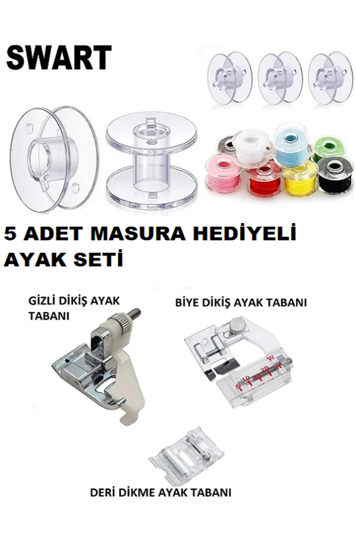 置物 AYA Swart SİNGER ZETİNA(GİZLİ DİKİŞ AYAK-BİYE AYAK-DERİ AYAK SETİ)5