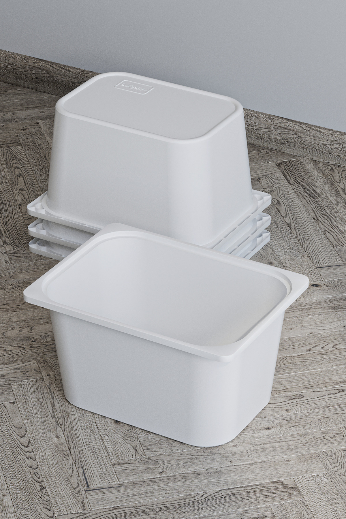 Bofigo 4 Adet Oyuncak Dolabı Sepeti Saklama Kutusu Oyuncak Sepeti Çok Amaçlı Dolap Sepeti Beyaz