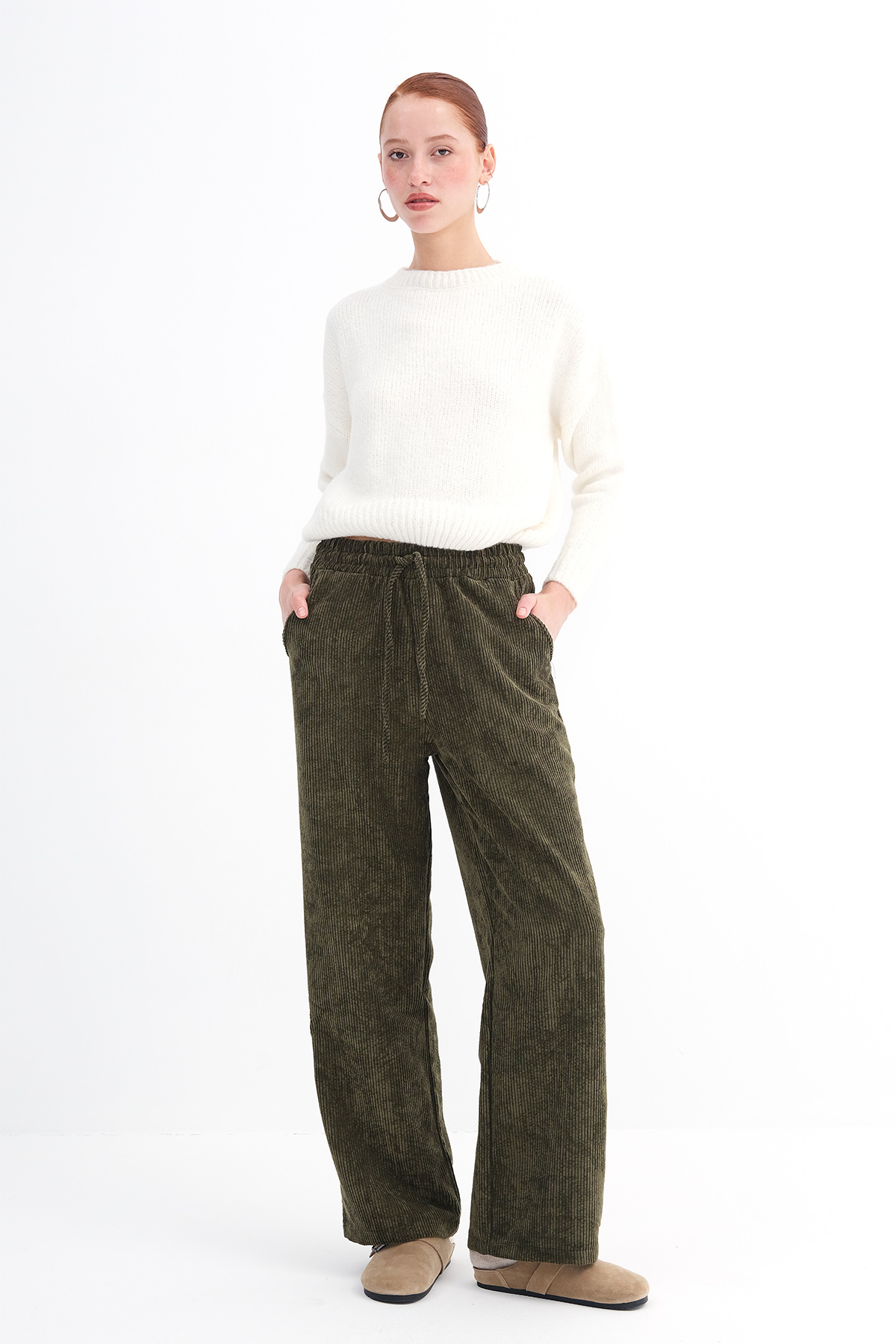 Addax Fitilli Kadife Wide Leg Pantolon PN17707 - Fiyatı, Yorumları